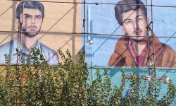 ترسیم و مرمت  نقاشی دیواری چهره شهدای منطقه ۱۳ تهران