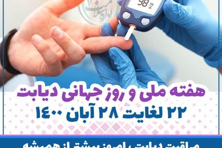 تشکیل حلقه انسانی آبی رنگ و غربالگری دیابت در محلات سیزده گانه تهران