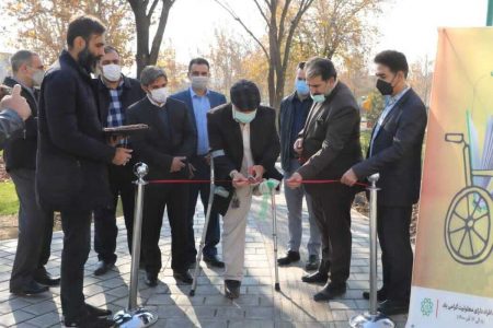 پروژه مناسب سازی بوستان اوستا در منطقه۱۳ تهران افتتاح شد