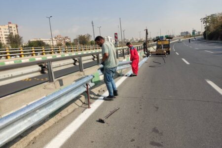 بزرگراه شهید یاسینی و محور شهید دوران ایمن سازی شد