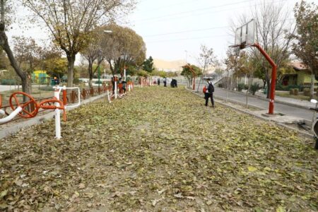 برپایی گذرگاه های پاییزی در بوستان های تهران