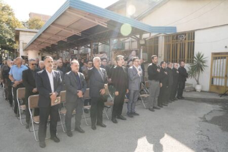 مراسم ترحیم زنده یاد سعادتمند در اداره کل ورزش مازندران+ تصاویر