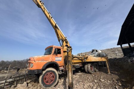 آغاز بتن‌ریزی سالن تخمیر سایت پسماند نور