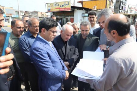 بازدید استاندار از طرح های عمرانی قائمشهر