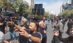 تصاویر؛ دستجات عزاداری سارویها در مشهد مقدس
