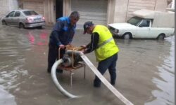  حدود ۳۰ مورد آب‌گرفتگی معابر آمل رفع شد